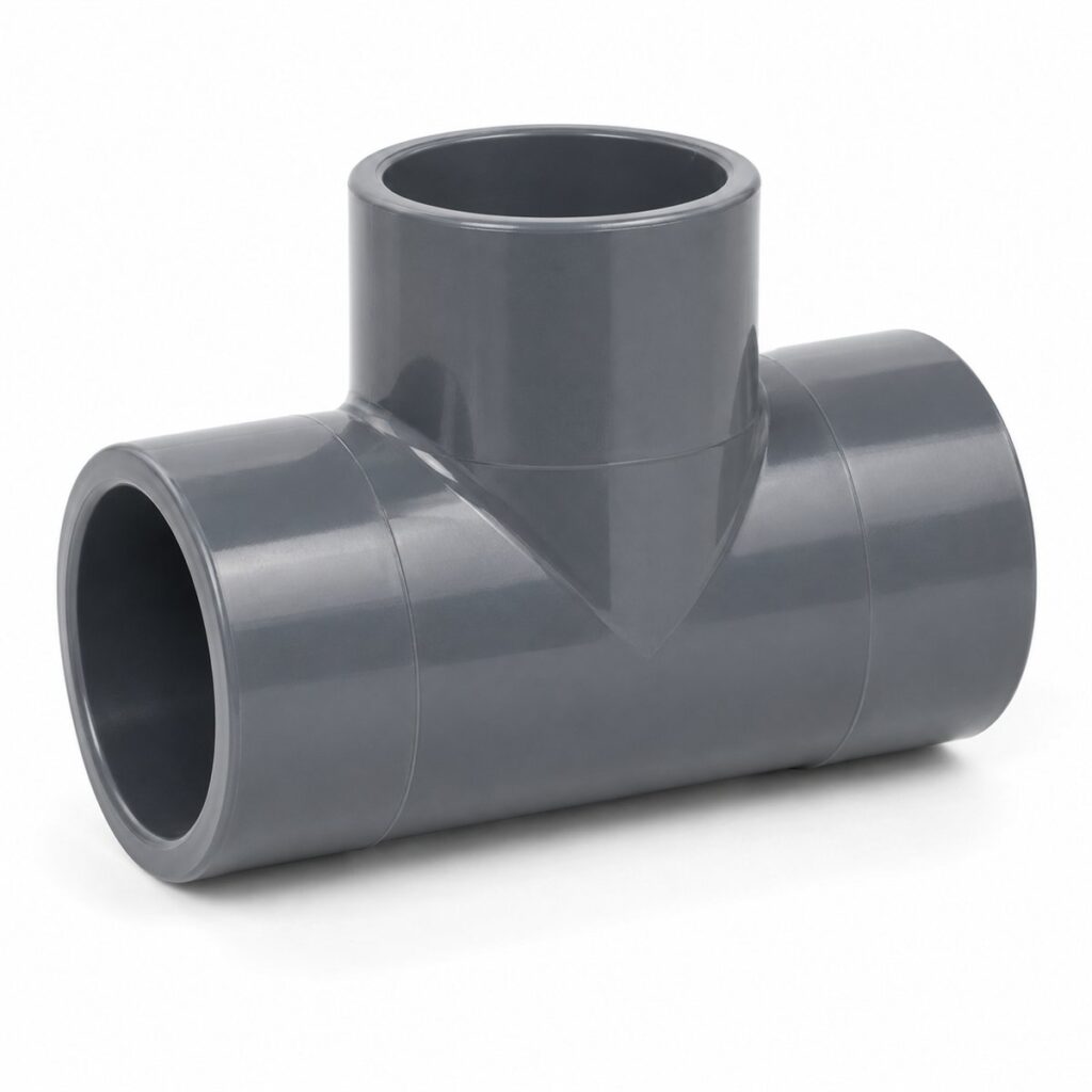 PVC te havuz tesisatı hat ayırma ek parçası